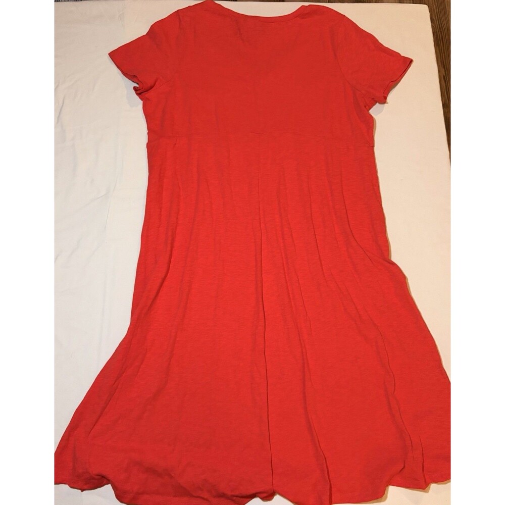 Torrid NWT Women’s 2X Red Short Sleeve Scoop Neck Midi T-Shirt Dress - Picture 5 of 5